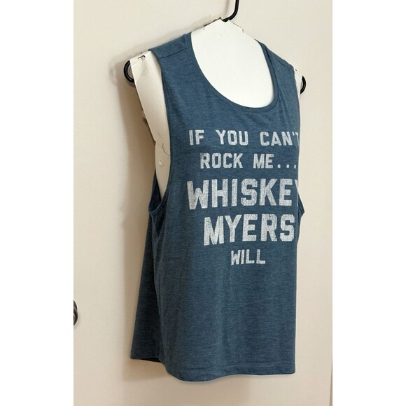 Bella Tops - Womens Bella XL Sleeveless Tank Top  “If You Can’t Rock Me Whiskey Myers Will”